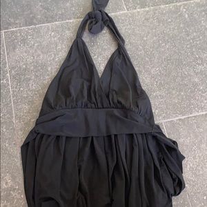 BCBG MAXAZRIA Black Halter Top